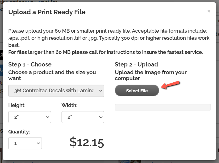 Decals: Upload a Print Ready File