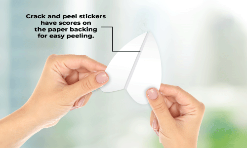 Back of a crack and peel sticker | Digital-print-solutions.com