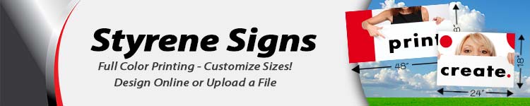 Wholesale Styrene Signs | Digital Print Solutions