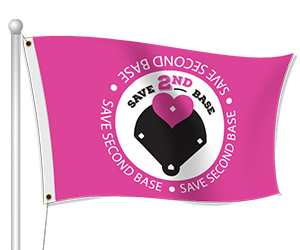 Fabric Flags for Breast Cancer Awareness - Resellers Only | Digital Print Solutions