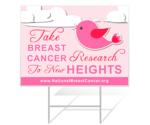 4 mm Corrugated Plastic Signs for Breast Cancer Awareness | Digital Print Solutions